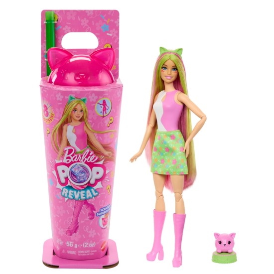 BARBIE Pop Reveal Animal Party siurprizų rinkinys katytė