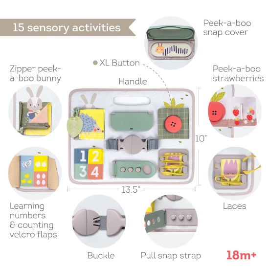 Taf Toys veiklos kilimėlis Buckles Board