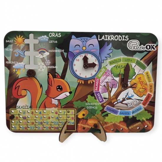PuzzleOK lavinamasis Pažintinis kalendorius lietuviškas