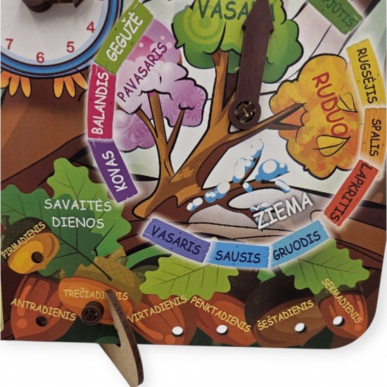 PuzzleOK lavinamasis Pažintinis kalendorius lietuviškas