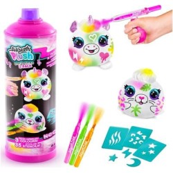 AIRBRUSH PLUSH Rinkinys su aerografu „Mini neoninis siurprizas“, 2.vnt