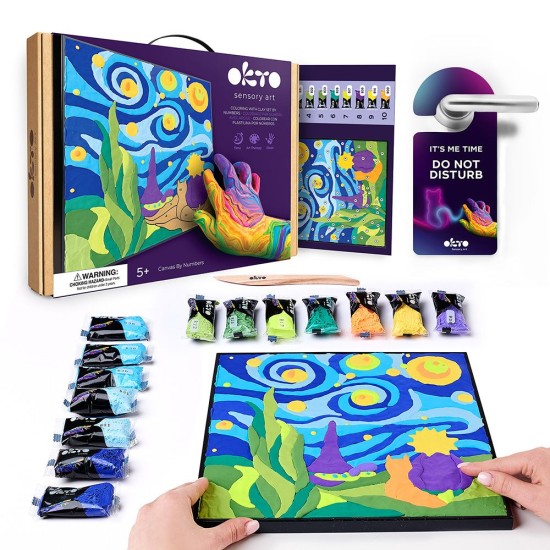 Kūrybinis rinkinys Modelino rinkinys - 3D tapyba Mažojo princo naktis(30*30 cm)