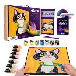 Kūrybinis rinkinys Modelino rinkinys - 3D tapyba Katė (30*30 cm)