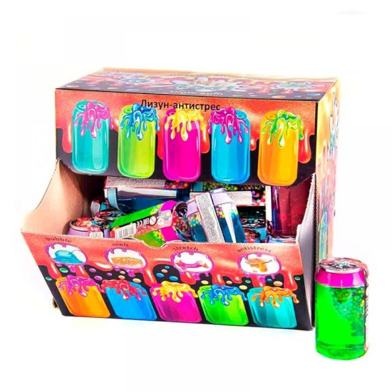 EcoToys Antistresinė Slime masė COLA with foam balls 1 vnt Įvairių spalvų