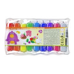 ECO toys Modelinas - Plastilinas rinkinys - 9 spalvos