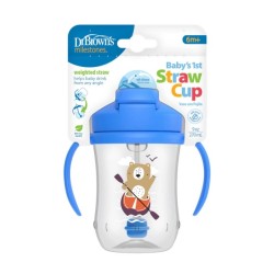 DR.BROWN'S gertuvė su šiaudeliu ir svareliu 270ml, Bear