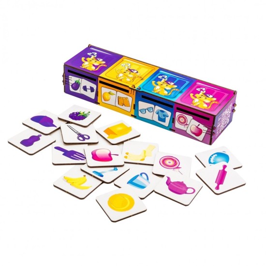 PuzzleOK rūšiuokliai Montessori Spalvos