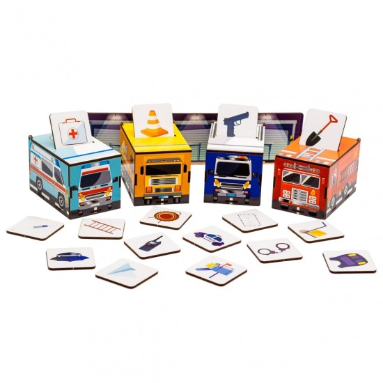 PuzzleOK rūšiuokliai Montessori Profesijos
