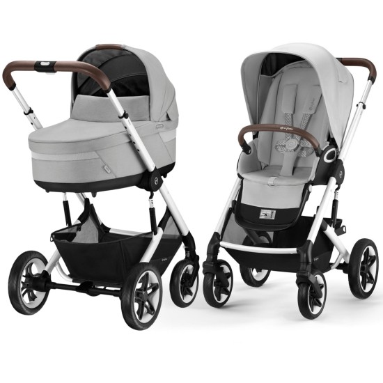 Cybex Talos S Lux universalus vežimėlis 4 in 1Lava Grey with Cloud G i-size +Cybex Base G isofix bazė