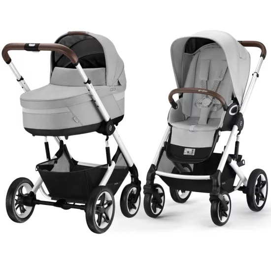 Cybex Talos S Lux universalus vežimėlis 3 in 1 Lava Grey