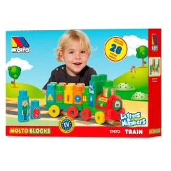 MOLTO  Kaladėlės- traukinukas  28det.