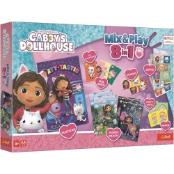 TREFL GABBY´S DOLLHOUSE 8in1 Mix&Play stalo žaidimų rinkinys Gabby’s Dollhouse