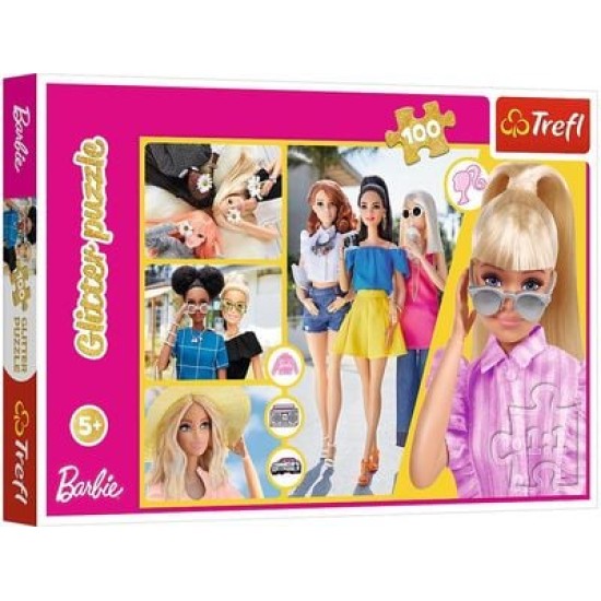 TREFL BARBIE Blizganti dėlionė, 100 det.