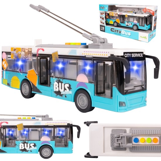 Malplay autobusas su šviesomis ir garsais
