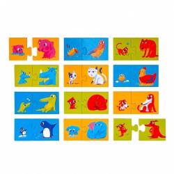 Baby Puzzle dėlionė mažiausiems Mama ir jos mažylis 24 det.