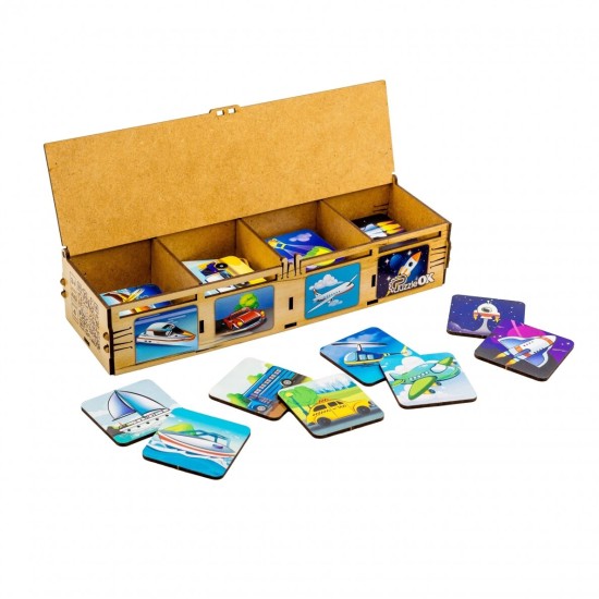 PuzzleOK rūšiuokliai Montessori Transportas