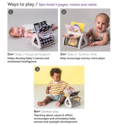 Taf Toys Tummy Time Spinning Book- pastatoma knygelė 