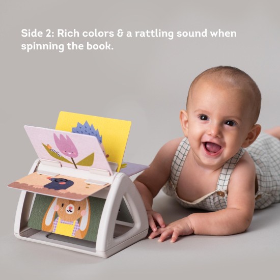 Taf Toys Tummy Time Spinning Book- pastatoma knygelė 