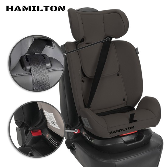Automobilinė saugos kėdutė HAMILTON pasukama 360º FR01 0-36 kg