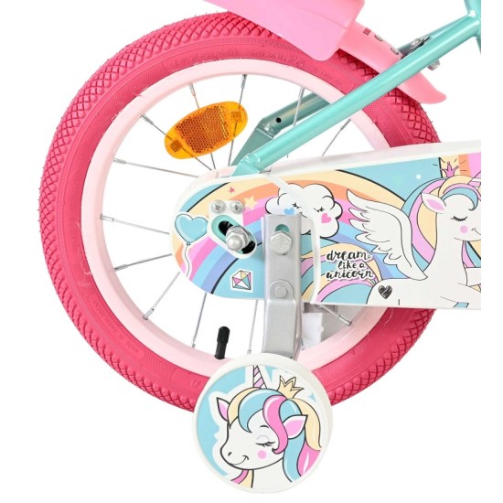 Olandų firmos VOLARE 14" dviratukas "Unicorn"