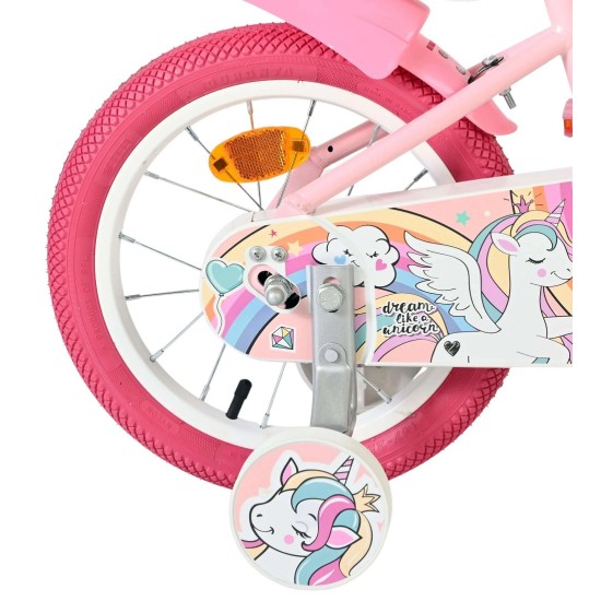 Olandų firmos VOLARE 14" dviratukas "Unicorn"