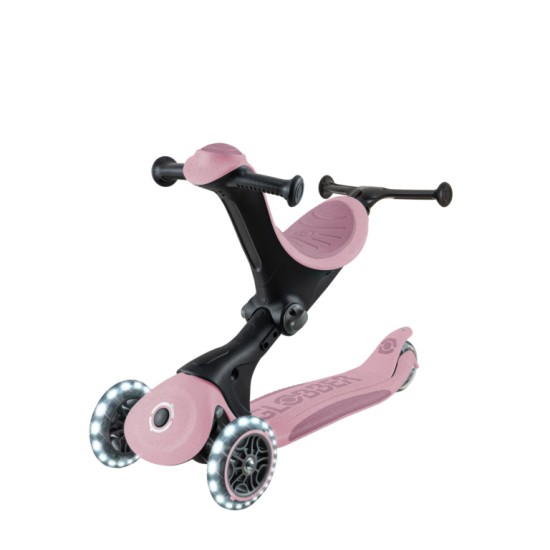 GLOBBER GO•UP DELUXE LIGHTS ECOLOGIC 360° paspirtukas šviečiančiais ratais