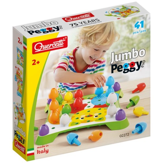 Quercetti  Jumbo Peggy evo - lavinamoji mozaika 