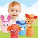 Quercetti Momy Soft Happy Animals - minkštos sensorinės kaladėlės 12 det.