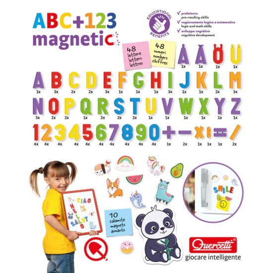 Quercetti Magnetinės raidės ir skaičiai 106 det