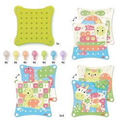 Quercetti  Jumbo Peggy Evo play Eco - lavinamoji mozaika 