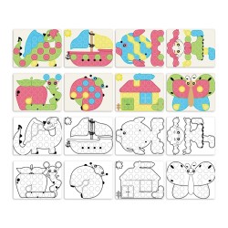 Quercetti Fantacolor Junior Eco - lavinamoji mozaika 