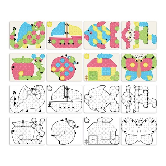 Quercetti Fantacolor Junior Eco - lavinamoji mozaika 