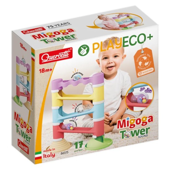 Quercetti  MIGOGA TOWER Sound /Play eco - lavinamoji kamuoliukų trasa