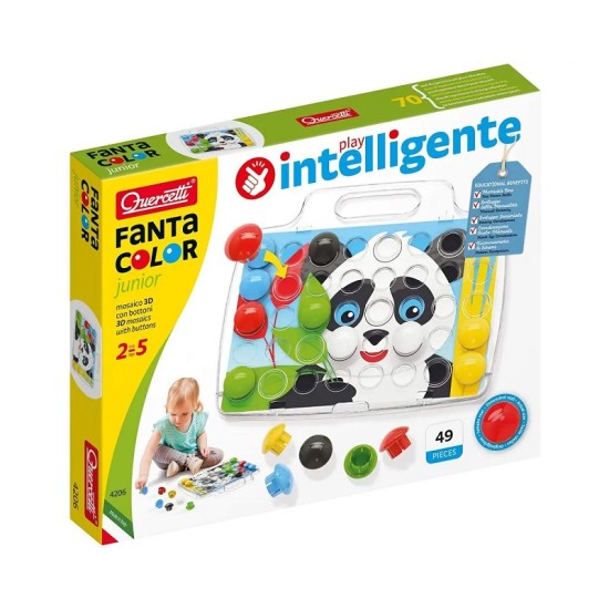 Quercetti Pixel Junior Basic  - lavinamoji mozaika 40 det.