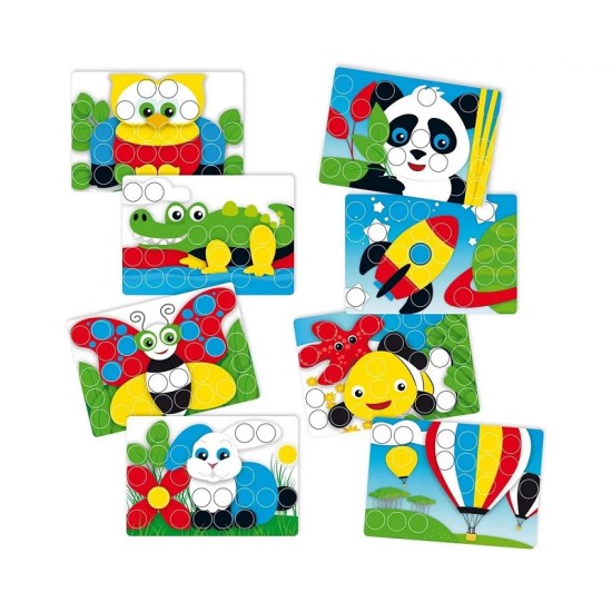 Quercetti Pixel Junior Basic  - lavinamoji mozaika 40 det.