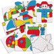 Quercetti FantaColor Junior Basic  - lavinamoji mozaika 48 det.