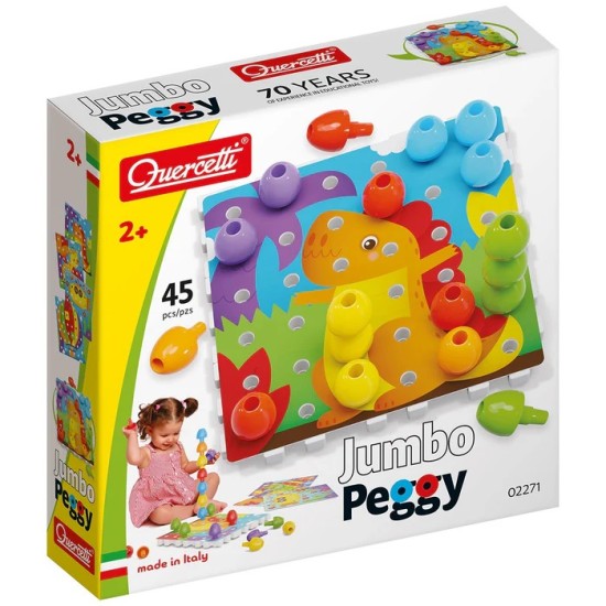 Quercetti  Jumbo Peggy - lavinamoji mozaika 