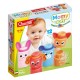Quercetti Momy Soft Happy Animals - minkštos sensorinės kaladėlės 12 det.