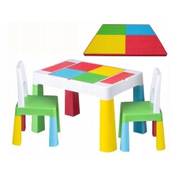 TEGA Staliukas su kėdute MULTIFUN ECO (komplekte 2 kėdutės)
