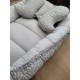 Pozicionavimo lizdelis kūdikiui DUET COTTON STARS Grey