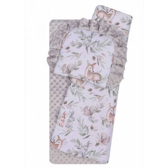 MINKY dviejų dalių komplektas DUET  į lopšį (įvairių spalvų)