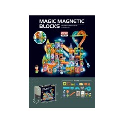 Malplay Magnetinis 3D šviečiantis konstruktorius 202 det. 