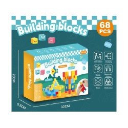 Malplay Magnetiniai kubeliai 68 det.