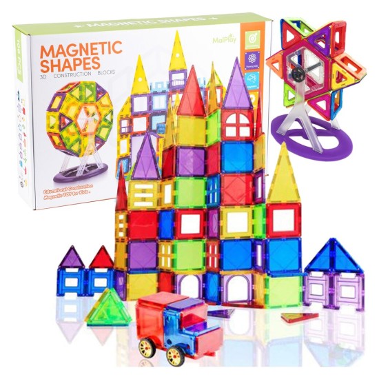Malplay Magnetinis 3D konstruktorius 106 det.