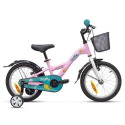 4KIDS dviratis Kitty 16" // 1G, dydis 9.5" (24 cm) (rožinė)