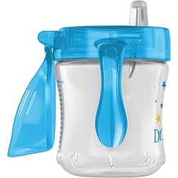 Dr.Browns Mokomoji gertuvė minkštu snapeliu su rankenėlėm 180 ml