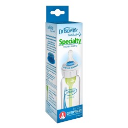 Dr.Brown's buteliukas Narooew (siauru kakleliu) su spec. paskirties vožtuvu 120 ml