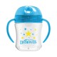 Dr.Browns Mokomoji gertuvė minkštu snapeliu su rankenėlėm 180 ml Dr.Browns Mokomoji gertuvė minkštu snapeliu su rankenėlėm 180 ml