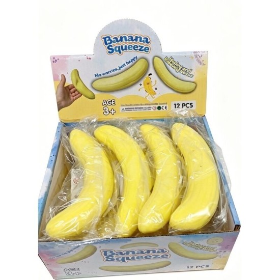 Antistresinis žaislas Bananas 17 cm Antistresinis žaislas Bananas 17 cm