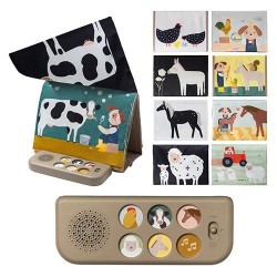 Taf Toys kūdikio knygelė Farm Musical Tummy Time Book